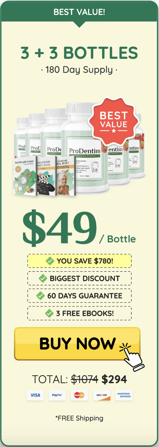 ProDentim 180 day supply